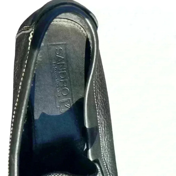 Sandro Moscoloni Segovia Pebble Leather Loafer Driving Shoes Mens 11 D Black main image 5
